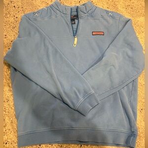 Baby blue lacrosse vineyard vines quarter zip